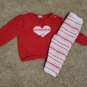 Gymboree Sweater and Pant set 12-18 M